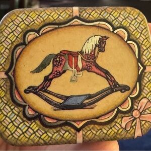 Vintage Rocking Horse Decorative Box